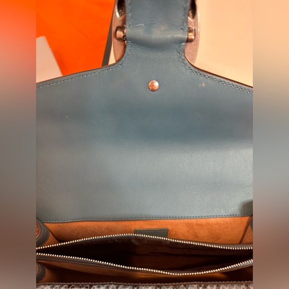 Like New Gucci Python Blind For Love Dionysus Genuine Purse Blue Rhinestones - Picture 11 of 17